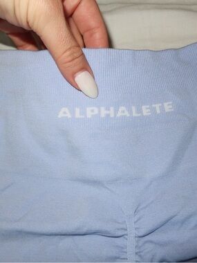 Alphalete amplify shorts 
Light blue 
Size small